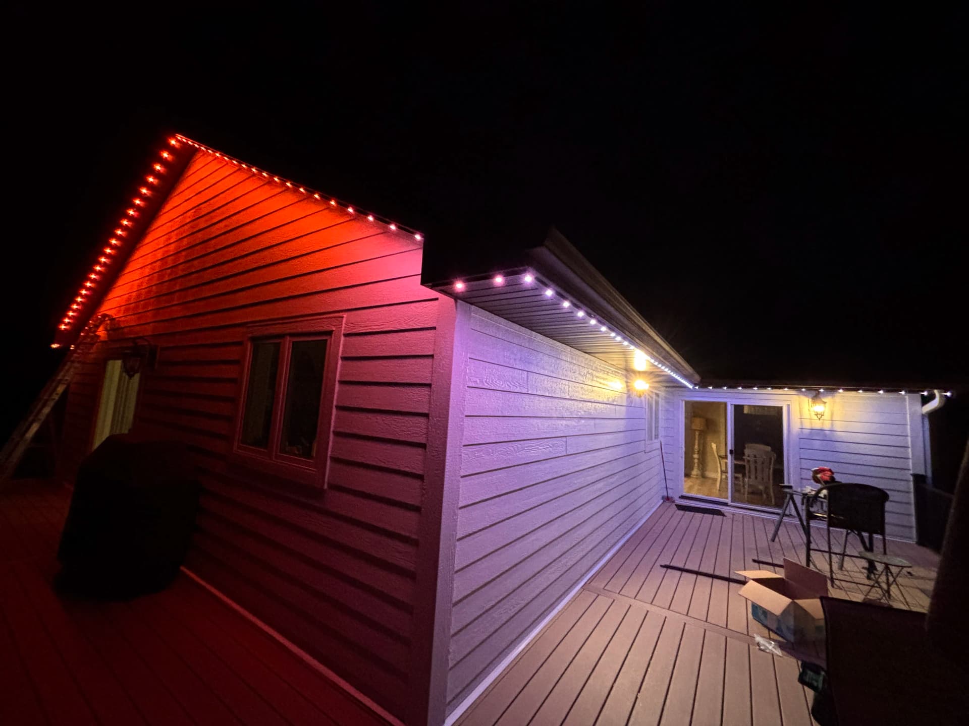 Gallery photos for Full Home and Deck Permanent LED Lighting Install: Image #1