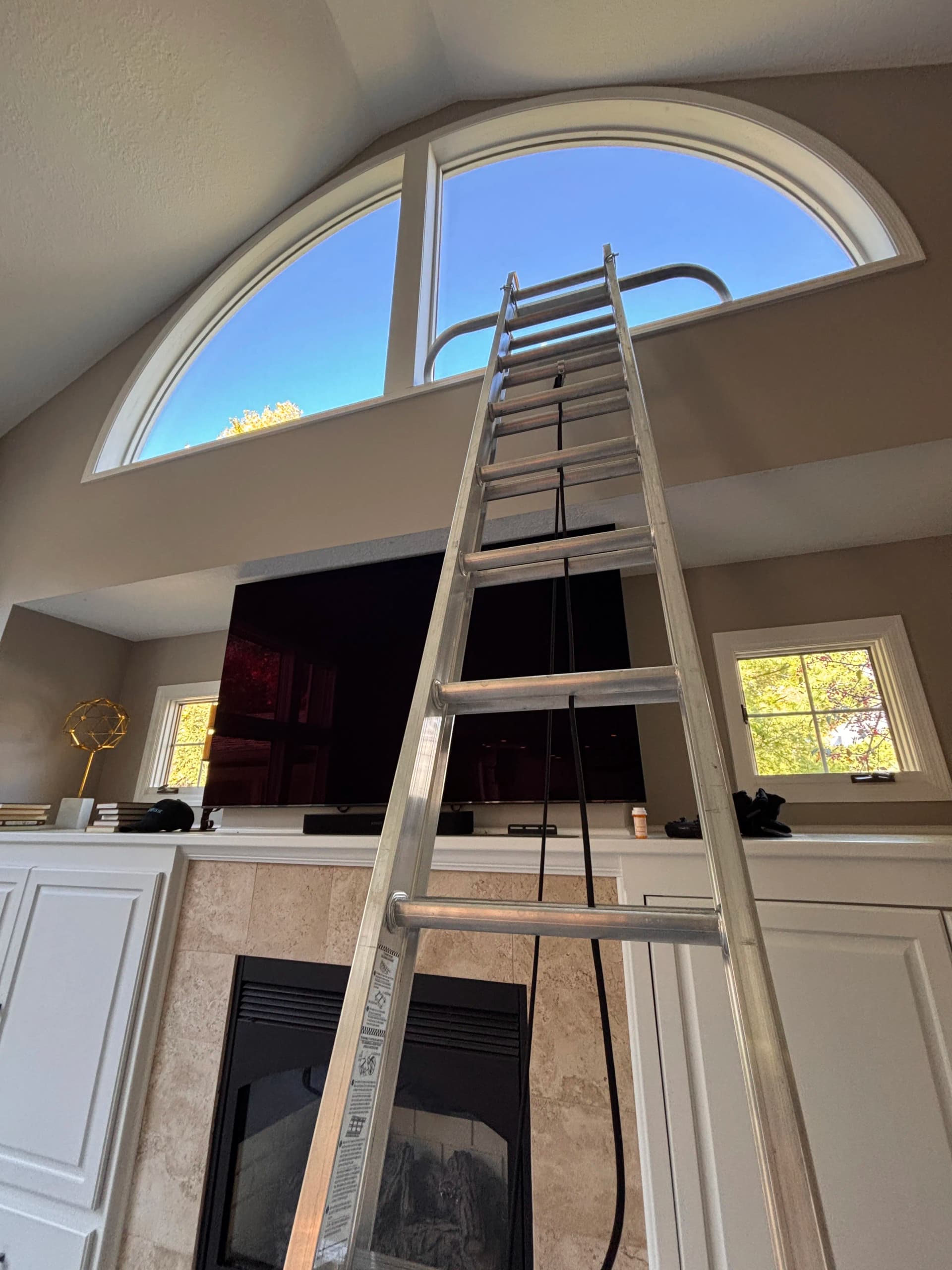 We Clean the High Interior Windows Most People Just Ignore